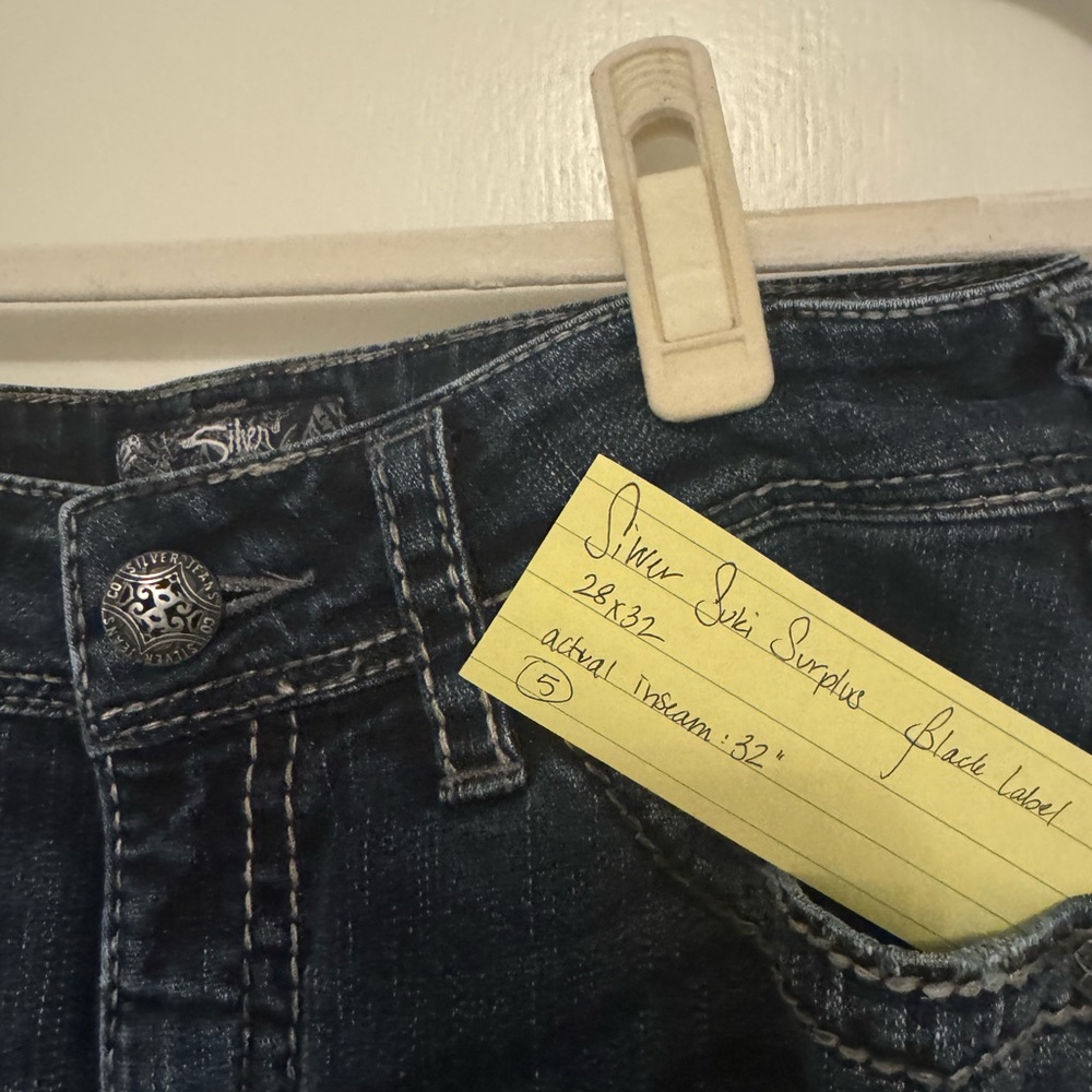 Silver Jeans Co. Suki Surplus Black Label Bootcut Jeans 28x32 - Picture 6 of 7